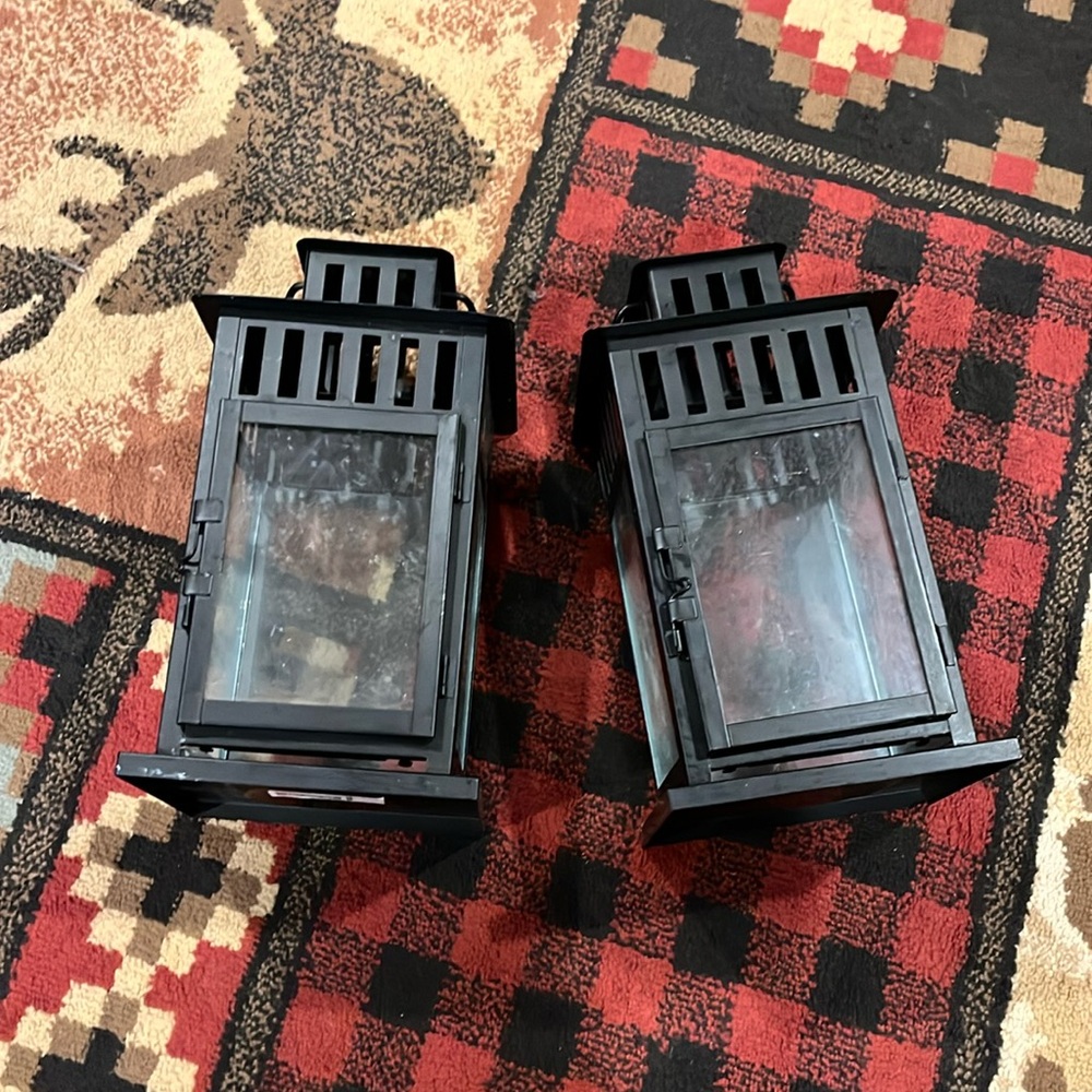 Lot of two Ikea decor lanterns
